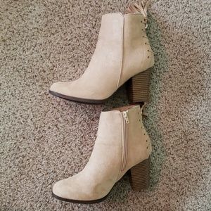 Cute tan booties